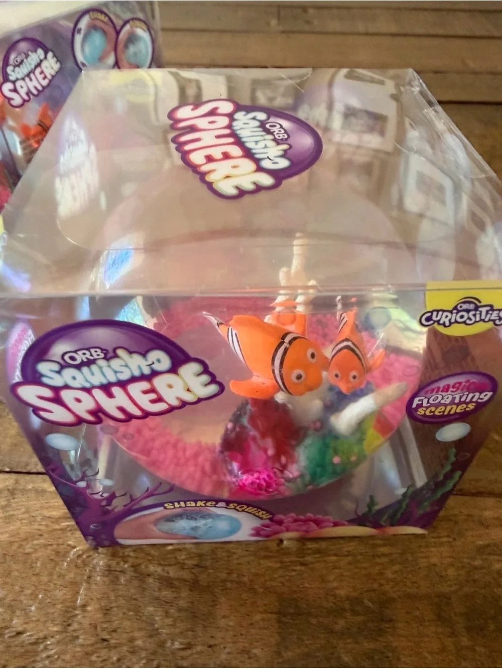 2 ORB Squish Sphere Shake & Squish Magic Floating Nemo Fish Squishy Bundle